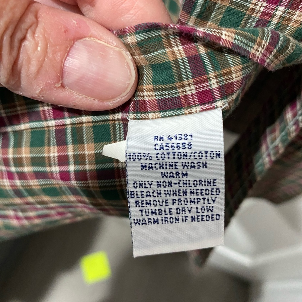Ralph Lauren men’s plaid button down shirt, size XL, cotton, good condition - Picture 3 of 6
